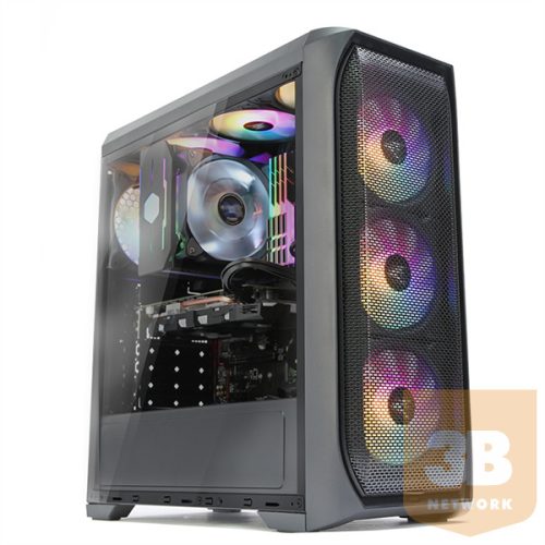 ZALMAN Ház Midi ATX N5 MF Tápegység nélkül, Fekete RGB