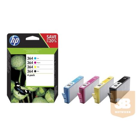 HP 364 CMYK ink cartridge combo 4-Pack