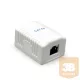 Gembird 1x RJ45 kat. 5e fali aljzat, komplett, fehér