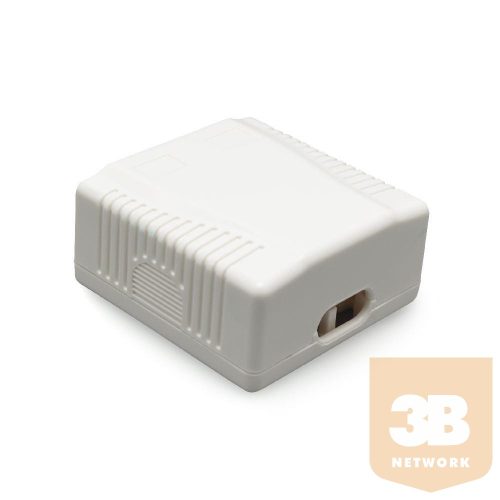 Gembird 2x RJ45 kat. 5e fali aljzat, komplett, fehér