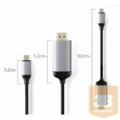 MINIX Kábel - USB-C to 4K@60Hz HDMI (180cm)