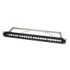 NET LogiLink 19 col 24-portos üres patch panel, 1U, fekete