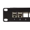 NET LogiLink 19 col 24-portos üres patch panel, 1U, fekete