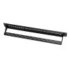 NET LogiLink 19" patch panel 24 Keystone jack csatlakozóhoz, 1U, terheletlen, fekete