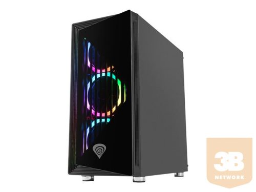 NATEC NPC-1429 Genesis PC case IRID 400 ARGB, MIDI TOWER, USB 3.0