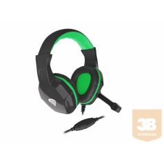 GENESIS Gaming headset ARGON 100 Stereo Black-Green