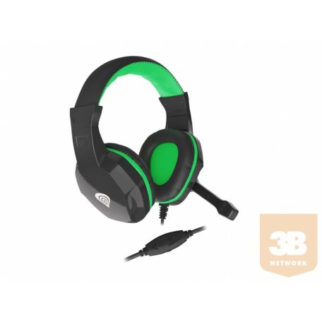 GENESIS Gaming headset ARGON 100 Stereo Black-Green