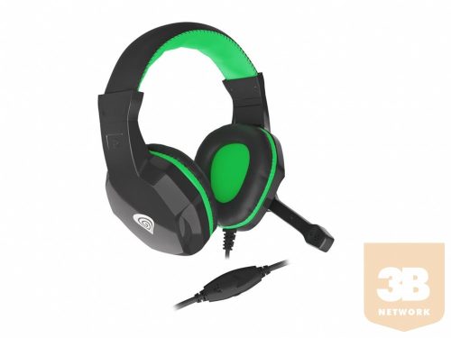 GENESIS Gaming headset ARGON 100 Stereo Black-Green