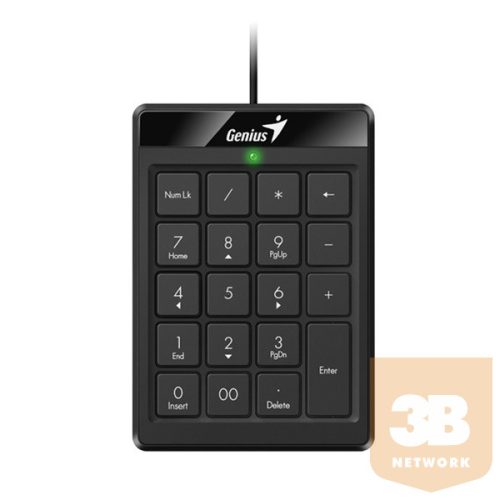 GENIUS Vezetékes Numerikus Billentyűzet Numpad 110 USB Fekete