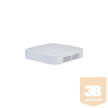 Dahua NVR Rögzítő - NVR4104-EI (4 csatorna, H265+, 80Mbps rögzítési sávszélesség, HDMI+VGA, 2xUSB, 1xSata, AI)