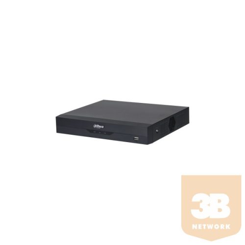 Dahua NVR Rögzítő - NVR4104HS-EI (4 csatorna, H265+, 80Mbps rögzítési sávszélesség, HDMI+VGA, 2xUSB, 1xSata, AI)