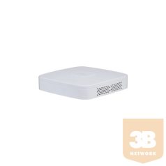   Dahua NVR Rögzítő - NVR4108-EI (8 csatorna, H265+, 80Mbps rögzítési sávszélesség, HDMI+VGA, 2xUSB, 1xSata, AI)