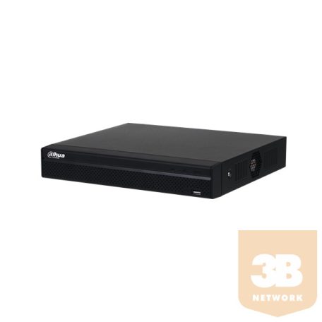 Dahua NVR Rögzítő - NVR4108HS-8P-4KS2/L (8 csatorna, H265+, 80Mbps sávszélesség, 8xPoE; HDMI+VGA, 2xUSB, 1xSata, AI)