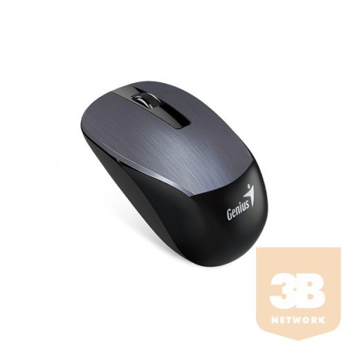 GENIUS Vezeték nélküli egér NX-7015, USB, 1200dpi, BlueEye, Acél szürke