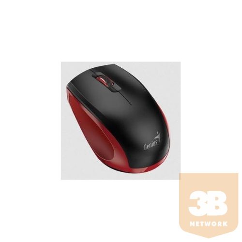 GENIUS Vezeték nélküli egér NX-8006S, USB, 1600dpi, Piros