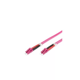   Optikai patch kábel LC-LC 50/125 OM4 duplex 1 m Violet 2 mm LSZH Cable