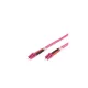 Optikai patch kábel LC-LC 50/125 OM4 duplex 1 m Violet 2 mm LSZH Cable