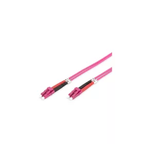   Digitus Optikai patch kábel LC-LC 50/125 OM4 duplex 2 m Violet 2 mm LSZH Cable