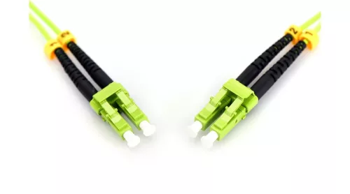 Optikai patch kábel LC-LC 50/125 OM5 duplex 2 m Zöld 2 mm LSZH kábel