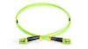 Optikai patch kábel LC-LC 50/125 OM5 duplex 10 m Zöld 2 mm LSZH kábel
