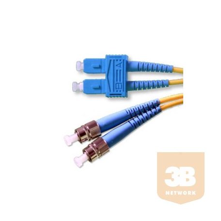 Optikai patch kábel ST-SC 9/125 duplex 3m