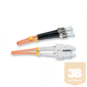 Optikai patch kábel ST-SC 50/125 duplex 3m
