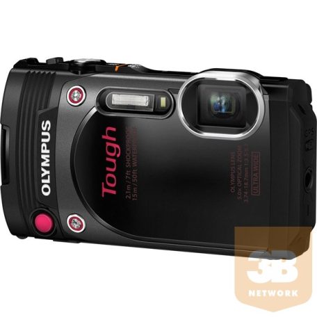 OLYMPUS Fényképezőgép TG-870, vizálló, ütésálló, fekete