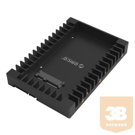 Orico Beépítő keret - 1125SS-V1-BK (2,5" -> 3,5" SATA3 HDD/SSD, 9,5-12,5mm, Max.: 4TB, fekete)
