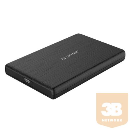 Orico Külső HDD/SSD Ház 2.5" - 2189C3-BK (USB Type-C, Max.: 4TB, fekete)