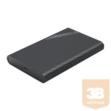 Orico Külső HDD/SSD Ház 2.5" - 2521C3-BK (USB-A to Type-C, Max.: 4TB, fekete)