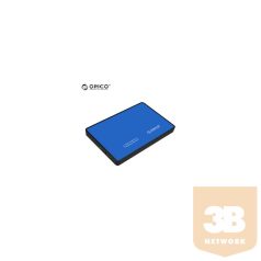   Orico Külső HDD/SSD Ház 2.5" - 2588US3-V1-BL (USB-A, Max.: 9,5 mm Max.: 4TB, kék)