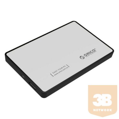 Orico Külső HDD/SSD Ház 2.5" - 2588US3-V1-SV (USB-A, Max.: 9,5 mm Max.: 4TB, ezüst)
