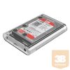 Orico Külső HDD Ház 3.5" - 3139U3-EU-CR (USB-A 3.0, Max.: 16TB, átlátszó)