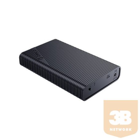 Orico Külső HDD Ház 3.5" - 3521C3-EU-BK (USB-C 3.1 Gen2, Max.: 16TB, fekete)