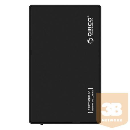 Orico Külső HDD/SSD Ház 3.5"/2,5" - 3588US3-V1-EU-BK (USB-A 3.0, Max.: 16TB, fekete)