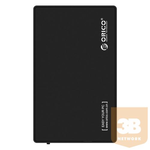 Orico Külső HDD/SSD Ház 3.5"/2,5" - 3588US3-V1-EU-BK (USB-A 3.0, Max.: 16TB, fekete)