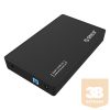 Orico Külső HDD/SSD Ház 3.5"/2,5" - 3588US3-V1-EU-BK (USB-A 3.0, Max.: 16TB, fekete)