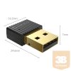 Orico Bluetooth Adapter - BTA-508-B (Bluetooth 5.0, fekete)