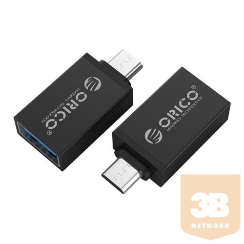 Orico OTG adapter - CBT-UM01-B (USB-A 3.0 to MicroUSB, fekete)