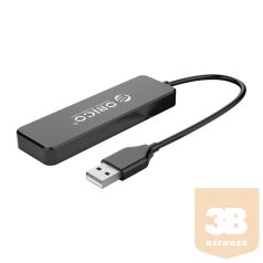   Orico USB2.0 Hub - FL01-BK (4 port, Bemenet: USB-A, Kimenet: 4xUSB-A, fekete)