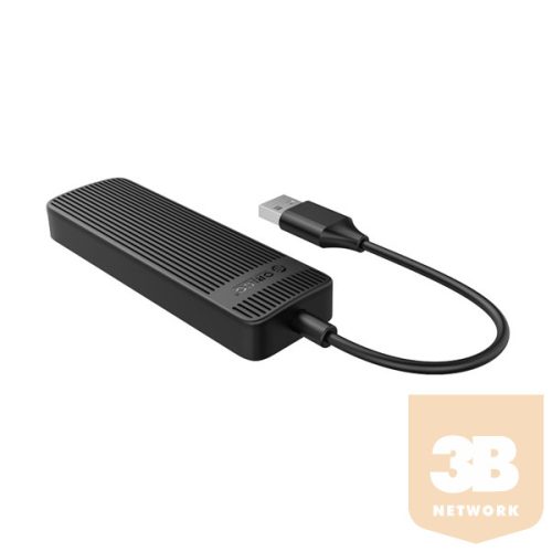 Orico USB2.0 Hub - FL02-BK (4 port, Bemenet: USB-A, Kimenet: 4xUSB-A, fekete)