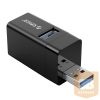 Orico USB3.0 Hub - MINI-U32-BK (2 port, Bemenet: USB-A, Kimenet: 2xUSB-A,  fekete)