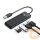 Orico USB3.0 Hub - PAPW4A-U3-015-BK (4 port, Bemenet: USB-A, Kimenet: 4xUSB-A3.0, fekete)