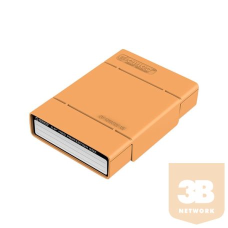 Orico HDD védőtok - PHP35-V1-OR (3,5", anti-statikus, porálló, narancssárga)