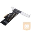 Orico PCI-E bővítőkártya - PSM2 (PCI-E 3.0 x4, Kimenet: M.2 NVMe, Max.: 2 TB, M-key)