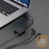 Orico külső hangkártya - SKT3-BK (Bemenet: USB/Thunderbolt, Kimenet: 2x3,5mm Jack 3pin+1x 3,5mm Jack 4pin)