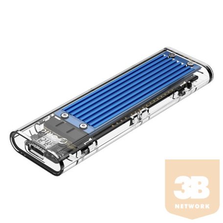 Orico Külső ház 2,5" - NVMe M.2 SSD Enclosure (USB3.1 Type-C -> NVMe, Max.: 2TB, 10 Gbps, kék)