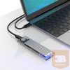 Orico Külső ház 2,5" - NVMe M.2 SSD Enclosure (USB3.1 Type-C -> NVMe, Max.: 2TB, 10 Gbps, szürke)