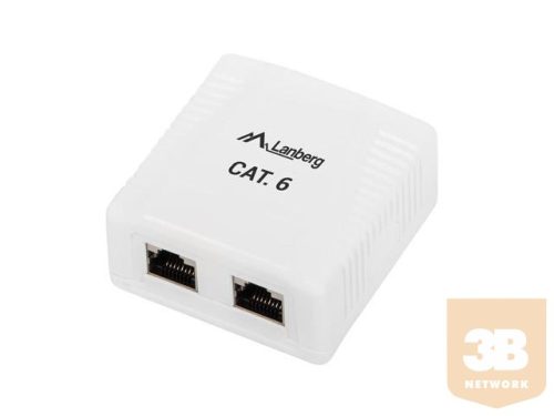 Lanberg FTP Data Box 2-port RJ45 shielded cat. 6