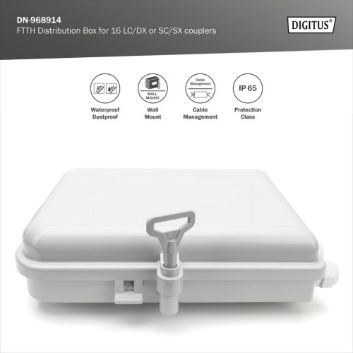 Digitus - Opt. fali rendező SC16 port (szimplex)